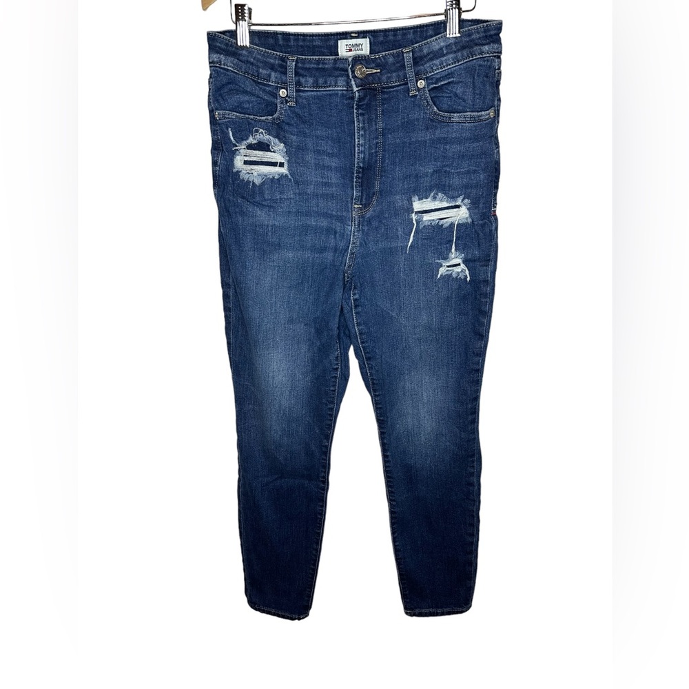 Tommy Hilfiger Women’s High Rise Jeggings Tommy Blue Denim Jeans -Size 10/30 EUC